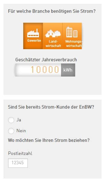 Der Tarifrechner der EnbW