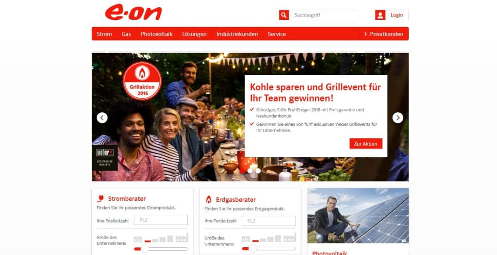 eon Webseite